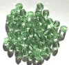 50 6mm Faceted Antique Green Beads